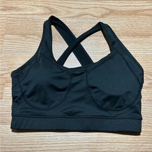 Shein‎ black sports bra large
